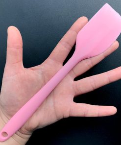 Silicone Spatula with Embedded Steel Core for Thermoplastic Beads Mixing | Craft Tool (Pink / 1 piece)